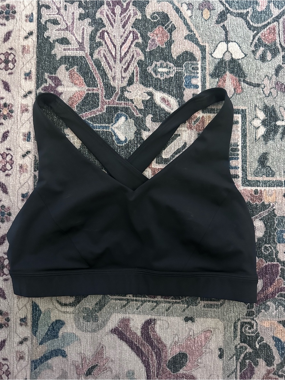 lululemon athletica Black Cross-Back Sports Bra